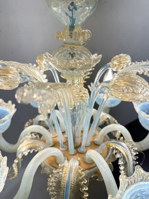 Murano Glass Chandelier, 1940s-FGA-2041583