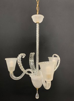 Murano Glass Chandelier by Barovier, 1950s-XQC-1734240