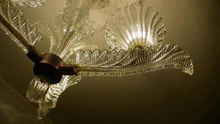 Murano Glass Chandelier by Ercole Barovier, 1940s-MBH-1031968