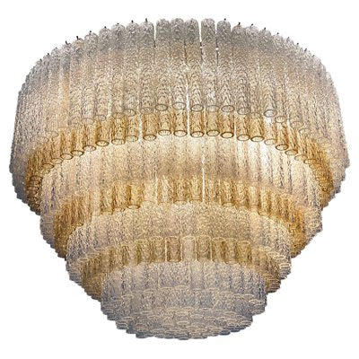 Murano Glass Chandelier by Gino Poli for Aureliano Toso-MBH-1032360