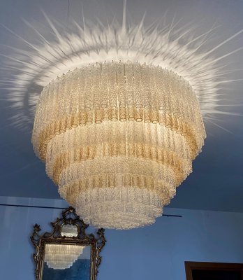 Murano Glass Chandelier by Gino Poli for Aureliano Toso-MBH-1032360