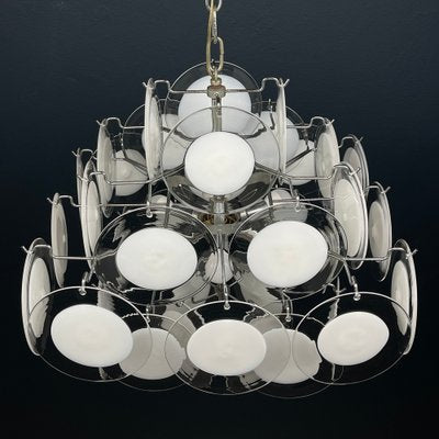 Murano Glass Chandelier by Gino Viscosi, 1970s-WQC-1790365