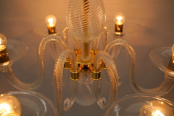 Murano Glass Chandelier from Barovier & Toso, Italy, 1990s-KQB-1802369