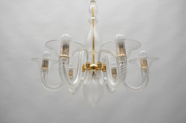 Murano Glass Chandelier from Barovier & Toso, Italy, 1990s-KQB-1802369