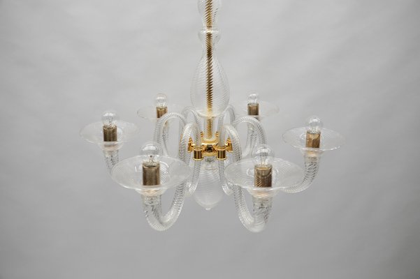 Murano Glass Chandelier from Barovier & Toso, Italy, 1990s-KQB-1802369