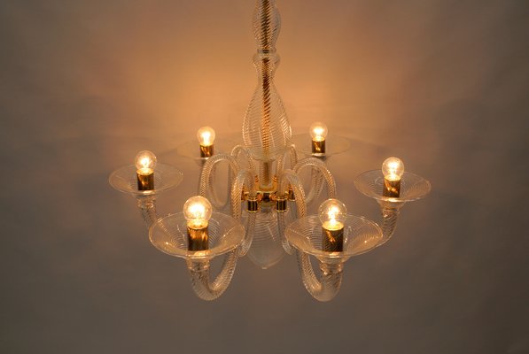 Murano Glass Chandelier from Barovier & Toso, Italy, 1990s-KQB-1802369