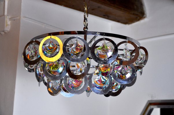 Murano Glass Chandelier from Sciolari, Italy, 1970-EJE-1174583