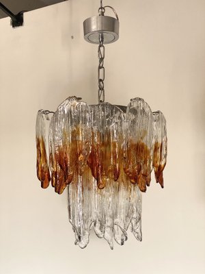 Murano Glass Chandeliers from Mazzega, 1970s, Set of 2-NPC-1729620