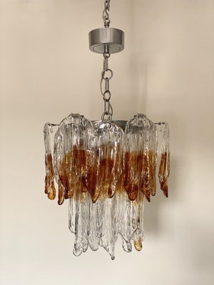 Murano Glass Chandeliers from Mazzega, 1970s, Set of 2-NPC-1729620