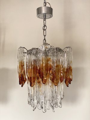 Murano Glass Chandeliers from Mazzega, 1970s, Set of 2-NPC-1729620