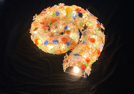 Murano Glass Conchiglia Nautilus Wall Lamp, 1990s-XQC-1269427