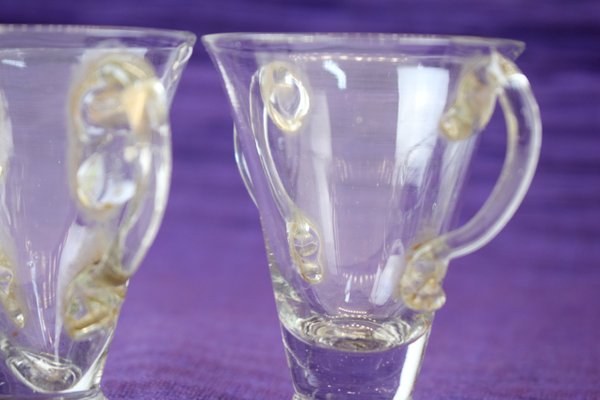 Murano Glass Cups, Italy, 1930s, Set of 6-AOL-925210