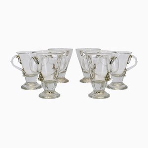 Murano Glass Cups, Italy, 1930s, Set of 6-AOL-925210