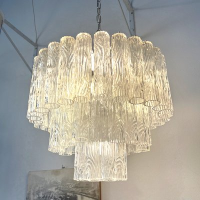 Murano Glass Cylinder Chandelier, Italy, 1970s-BVG-2018371