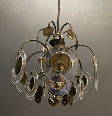 Murano Glass Disc Chandelier, 1970s-JJC-967149