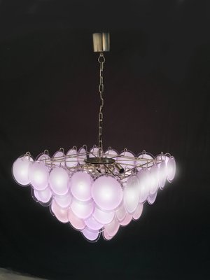 Murano Glass Disc Chandelier in the Style of Vistosi, 1970s-MBH-1032583