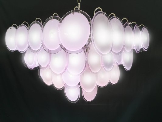 Murano Glass Disc Chandelier in the Style of Vistosi, 1970s-MBH-1032583