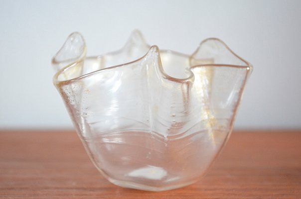 Murano Glass Fazzoletto Zanfirico Vase attributed to Venini, 1960s-OV-1424697