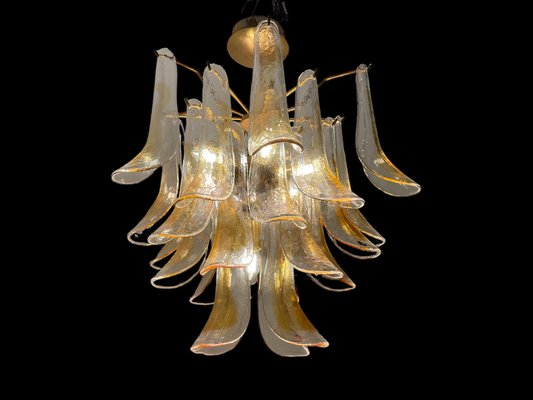 Murano Glass Feather Chandelier, 1970s-JJC-1797391