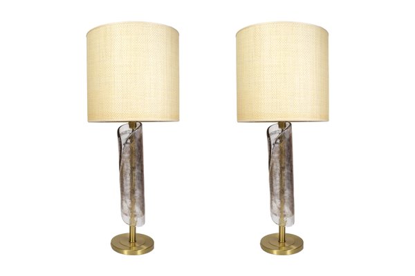 Murano Glass Floor Lamps in the Style of Gino Cenedese, 1980s, Set of 2-VRR-767099