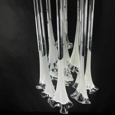 Murano Glass Flower Ceiling Lamp by Paolo Venini, 1960s-JUZ-903468