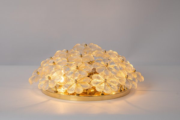 Murano Glass Flower Ceiling Light by Ernst Palme, Germany, 1970s-UGR-1123000