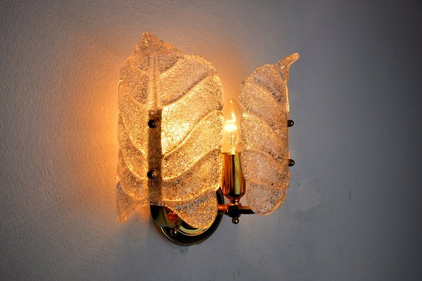 Murano Glass Flower Wall Lights by Carl Fagerlund, 1970s-EJE-1169603