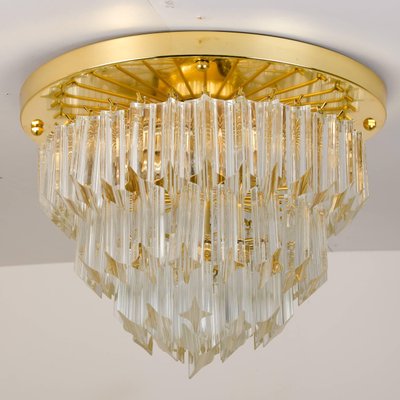 Murano Glass Flush Mount Ceiling Lamp by Venini for Isa-VDW-910041