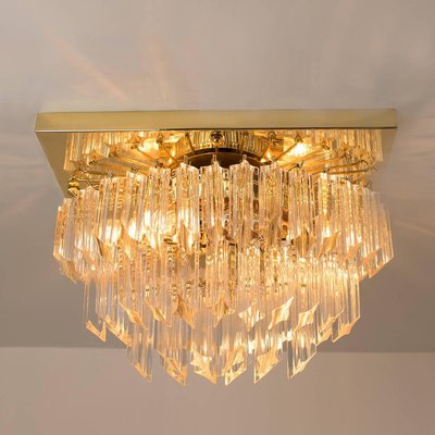 Murano Glass Flush Mount Ceiling Lamp by Venini for Isa-VDW-910041