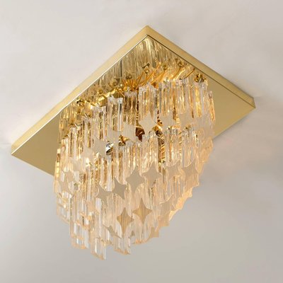 Murano Glass Flush Mount Ceiling Lamp by Venini for Isa-VDW-910041