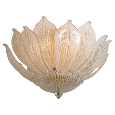 Murano Glass Flush Mount from Barovier & Toso, Italy, 1970s-VDW-1403249