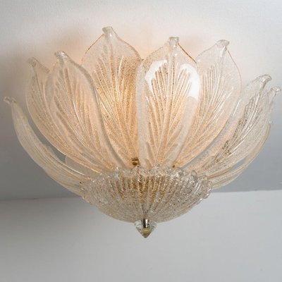 Murano Glass Flush Mount from Barovier & Toso, Italy, 1970s-VDW-1403249