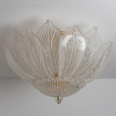 Murano Glass Flush Mount from Barovier & Toso, Italy, 1970s-VDW-1403249