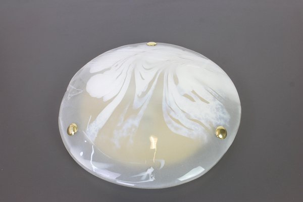 Murano Glass Flush Mount from Hillebrand, Germany, 1970s-UGR-1085774