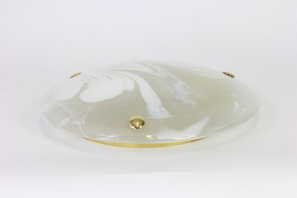 Murano Glass Flush Mount from Hillebrand, Germany, 1970s-UGR-1085774