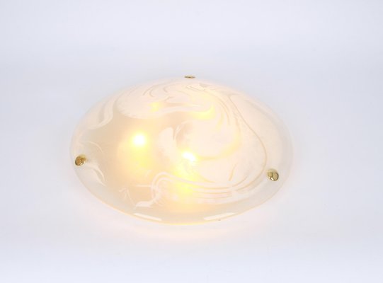 Murano Glass Flush Mount from Hillebrand, Germany, 1970s-UGR-1085774