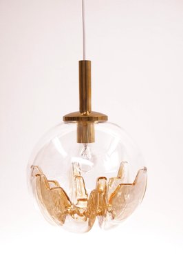 Murano Glass Globe Ceiling Lamp from Mazzega, 1970s-KIJ-864391