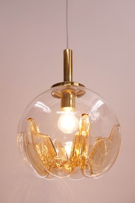 Murano Glass Globe Ceiling Lamp from Mazzega, 1970s-KIJ-864391