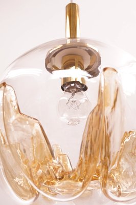 Murano Glass Globe Ceiling Lamp from Mazzega, 1970s-KIJ-864391