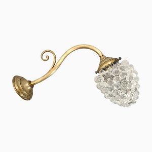 Murano Glass Grapes Wall Lamp, 1930s-ZVO-1453112