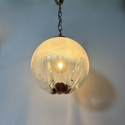 Murano Glass Hanging Lamp from Mazzega, 1970s-BGP-1721183