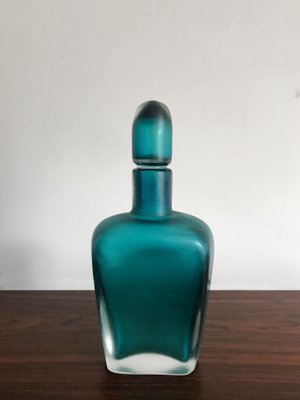 Murano Glass Incisi Series Bottle by Paolo Venini for Venini, 1981-CC-1285399