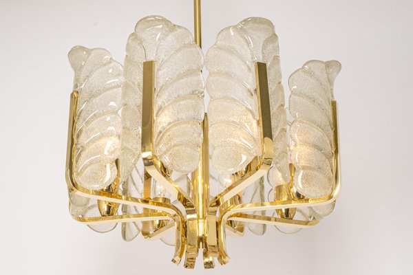 Murano Glass Leaves Chandelier by Carl Fagerlund for Orrefors, 1960s-UGR-1099377