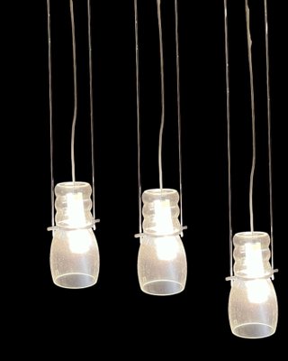 Murano Glass Light Pendants, 1990s, Set of 3-JJC-1424751