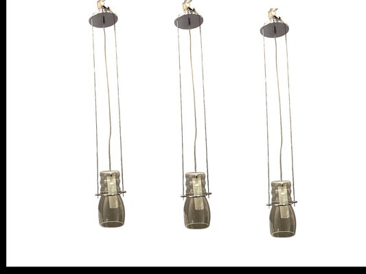 Murano Glass Light Pendants, 1990s, Set of 3-JJC-1424751