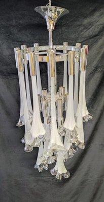 Murano Glass Lily Chandelier, 1970s-INI-2021854