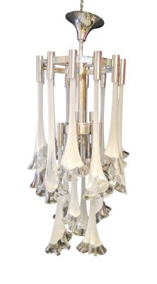 Murano Glass Lily Chandelier, 1970s-INI-2021854