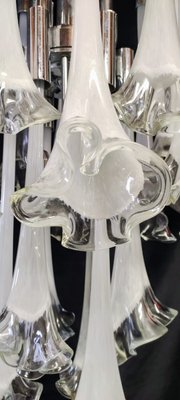 Murano Glass Lily Chandelier, 1970s-INI-2021854