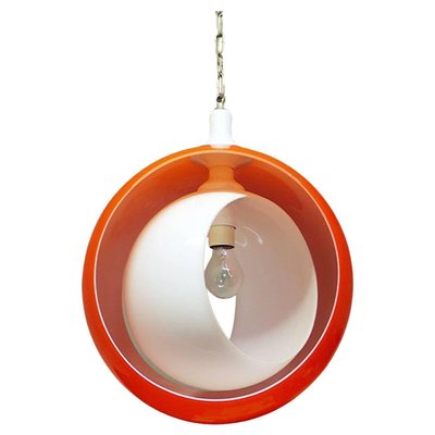 Murano Glass Moon Pendant Lamp from Mazzega, 1960s-DEK-1346625