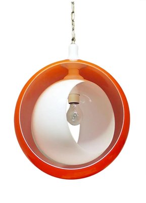 Murano Glass Moon Pendant Lamp from Mazzega, 1960s-DEK-1346625